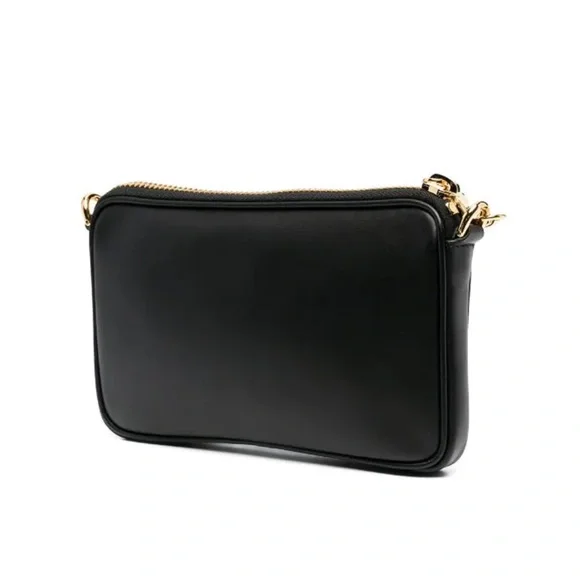 NWT Moschino Logo-print Zipped Chain Shoulder Bag - Picture 2 of 15